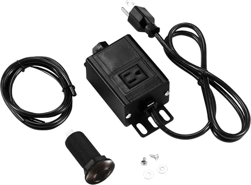 Vista 18 de CLEESINK - Kit de interruptor de aire para la parte superior del fregadero para eliminación de basura (2.5 pulgadas, negro)