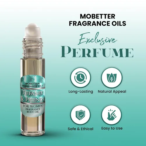 Vista 2 de MOBETTER FRAGRANCE OILS - Aceite corporal con perfume para mujer, fragancia Tiffaney & Friends