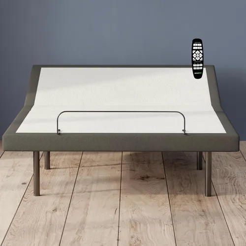 Vista 11 de GhostBed Base de cama ajustable y base de alimentación con control remoto inalámbrico, ajustes de gravedad cero y masaje, puertos USB, tamaño King