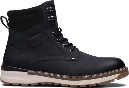 Vista 3 de Vostey Botas de hombre Casual Chukka Cremallera Lateral Moda Bmy8050a-negro