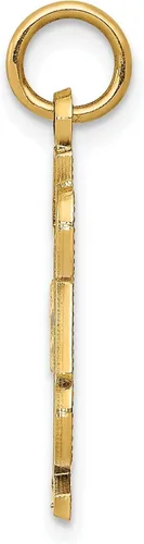 Vista 3 de FindingKing Oro de 14 quilates #1 Dad Charm Father Daddy Love Jewelry, Oro amarillo