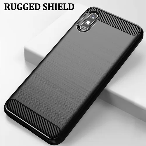 Vista 3 de Asuwish Funda de teléfono para Xiaomi Redmi 9A Redme 9i con protector de pantalla de vidrio templado y accesorios de celda suave y delgada de Negro