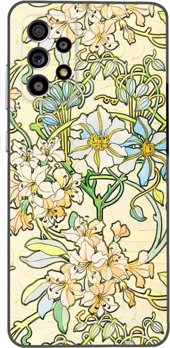 Vista 11 de Berkin Arts Funda de silicona compatible con Samsung Galaxy A52 5G 4G/A52S 5G con diseño antideslizante, color amarillo, romántico, Luv San