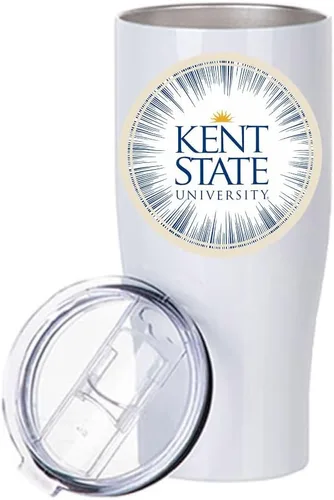 Vista 7 de Kent State University - Vaso de acero inoxidable, 20 onzas, base anillada (Kent State University #1)