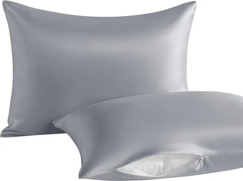 Vista 17 de NTBAY Paquete de 2 almohadas con fundas de almohada de algodón egipcio, relleno alternativo de algodón suave de 13 x 18 pulgadas, almohadas sobre