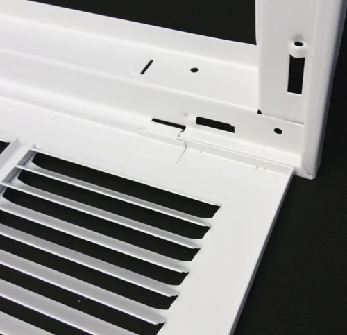 Vista 4 de HVAC Premium Rejilla de Filtro de Aire de Retorno de Acero con Apertura de Conducto de 8 x 6, para Filtro de 1 pulgada, Puerta Extraíble, Rejilla
