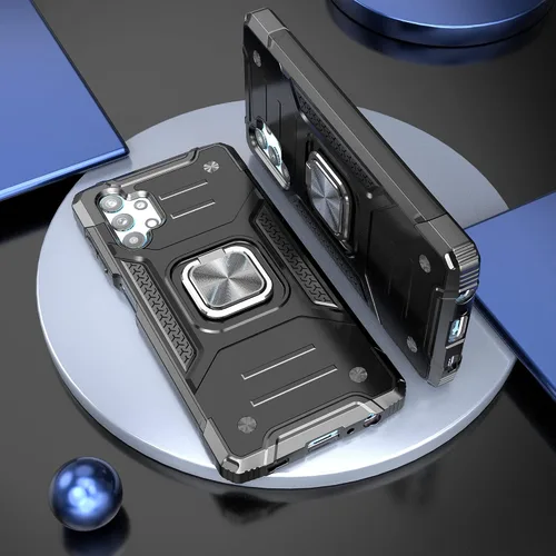 Vista 2 de Funda para Galaxy A32 5G con protector de pantalla, a prueba de caídas, ajuste delgado, con soporte para automóvil, funda protectora ligera