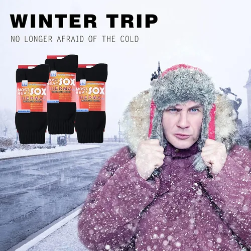 Vista 6 de Thermal Socks for Men - Winter Warm Socks Mens Womens for Cold Weather, Extreme Temperatures