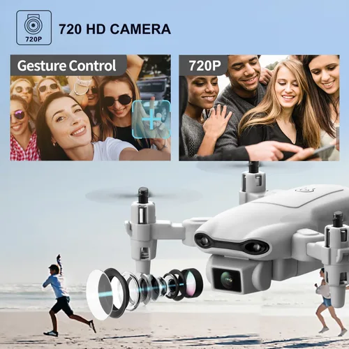 Vista 2 de Mini Drone DRONEEYE 4DV9 con cámara HD 1080P para niños, video en vivo FPV, cuadricóptero RC para adultos, principiantes, juguetes, regalos