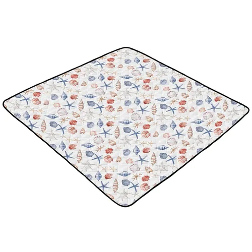 Vista 2 de Animal Coastal - Tapete grande y elegante para gimnasio y actividades para el suelo, acogedora y transpirable, para bebés y niños pequeños, 50 x 50