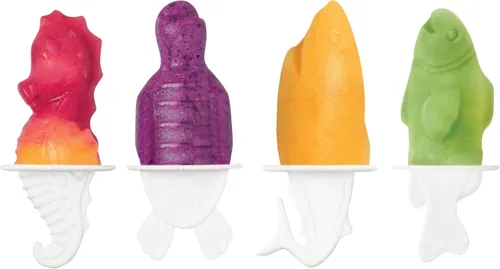 Vista 14 de Tovolo - Moldes para paletas heladas, motivo yeti, Dino, Blanco