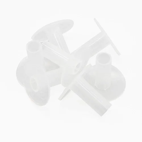 Vista 3 de Steren Buje de alimentación simple RG6 transparente - Paquete de 100