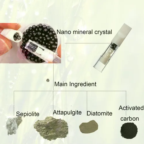 Vista 2 de VOVCIG Filtros de cigarrillos, filtros desechables actualizados y alargados, los filtros de tabaco de cristal nano-mineral de doble propósito son