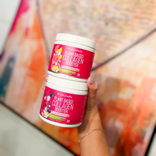 Vista 7 de Vitauthority Colágeno vegano en polvo para mujeres, suplemento de colágeno a base de plantas para mujeres con vitaminas veganas patentadas