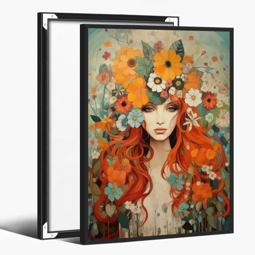 Vista 11 de WLZWD Arte de pared vintage de luna llena, impresión artística mística de bosque de medianoche, arte de academia oscura, póster estético, pintura