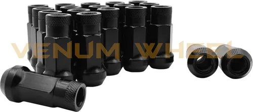 Vista 3 de 4 espaciadores de rueda centrados en bujes de 0.394 pulgadas y 0.98 pulgadas + negro 12x1.5 Racing Stud conversión compatible con BMW E36 E46 E90