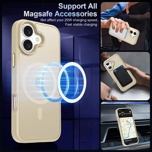 Vista 624 de MOCCA - Funda magnética resistente para iPhone XR de 6.1 pulgadas, compatible con MagSafe, funda con protección contra caídas de grado militar