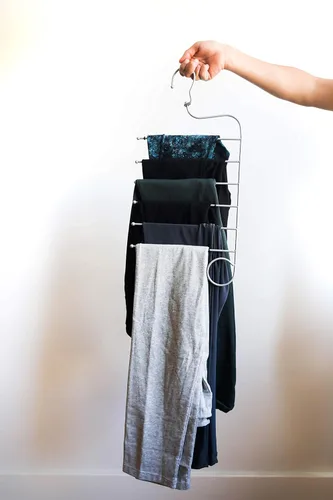 Vista 4 de Jokari Percha para pantalones para leggings y pantalones de yoga Organizador de armario para ahorrar espacio para almacenamiento de ropa organizador