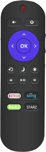 Vista 2 de Control remoto apto para todos los televisores Sharp Roku LC-32LB591U LC-32LB481U LC-43LB481C LC-43LB481U LC-43LBU591U LC-43LB601U LC-50LB601U