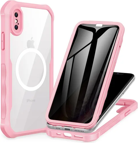 Vista 83 de CENHUFO Funda de privacidad para iPhone 11 Pro, funda de cuerpo completo con protector de pantalla de privacidad de vidrio templado 9H integrado