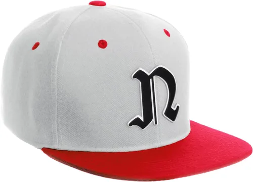 Vista 1480 de Daxton Gorra clásica con visera de billete plano con letras del alfabeto inglés antiguo de la A a la Z
