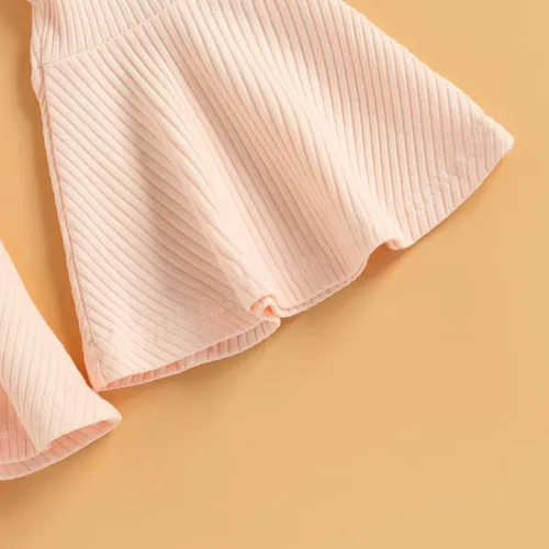 Vista 37 de Eadrioss Ropa para bebé niña pequeña, traje de campana de manga corta, camisa de flores para niños, pantalones florales acampanados, ropa de verano