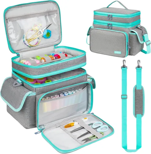 Vista 10 de LEFOR·Z Bolsa organizadora de suministros de costura pequeña