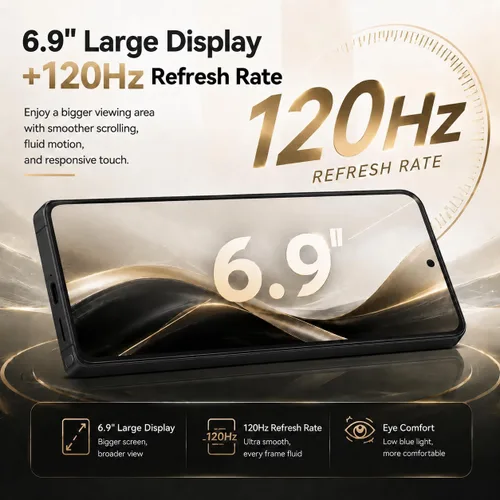 Vista 9 de 26 Ultra desbloqueado teléfono Smartphone, Android 16,16+512GB de Negro