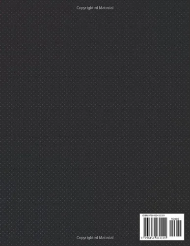 Vista 2 de Black Wide Ruled Notebook 100 Lined Black Pages Wide Ruled Black Paper Journal 8.5 x 11 For Use with Gel Pens