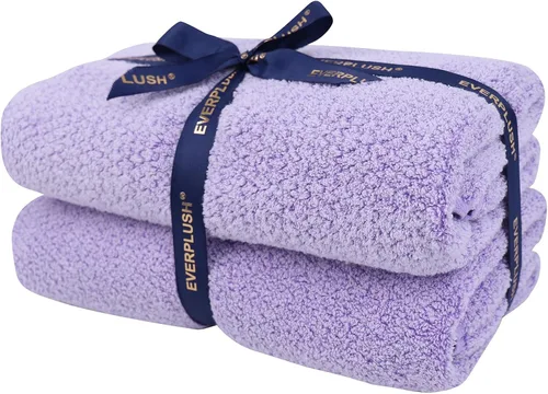 Vista 21 de Everplush Diamond Jacquard - Juego de 6 toallas de baño de lujo, súper suaves, de gran tamaño, altamente absorbentes y de secado rápido para baño