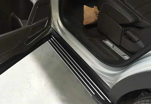 Vista 5 de 2 estribos de aluminio para estribos laterales, barras Nerf protectores de pedales laterales para Nissan Pathfinder 2022 2023