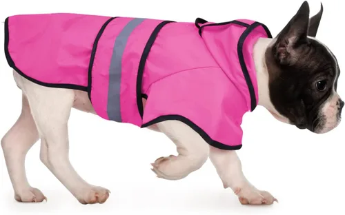 Vista 51 de HDE - Impermeable protector con capucha para perros y cachorros, tallas de la S a la XL (diseño de patos de goma, talla S)