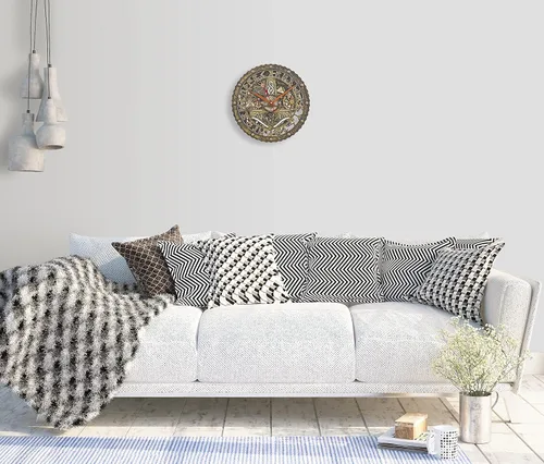 Vista 3 de Automaton Bite 1682 Mjölnir (martillo del dios Thor) Reloj de pared con engranajes móviles, arte de pared grande y silencioso para el hogar, regalo