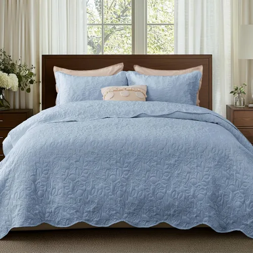 Vista 13 de Bedsure Edredón individual – Ropa de cama ultrasuave individual XL para decoración de dormitorio, edredón ligero para todas las estaciones, colcha