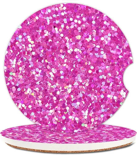 Vista 5 de Portavasos absorbentes para automóvil, paquete de 2 posavasos de piedra de cerámica para mujeres y hombres, 2.56 pulgadas