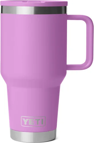 Vista 16 de YETI Rambler - Taza de viaje de 30 oz con tapa con pajita abatible - Acero inoxidable, aislada al vacío, a prueba de fugas, compatible con Negro