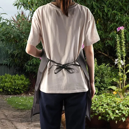 Vista 6 de WZMPA Plant Mom - Delantal de jardinería con bolsillos, regalo para amantes de las plantas, delantal ajustable para jardinero, florista, abuela, mamá