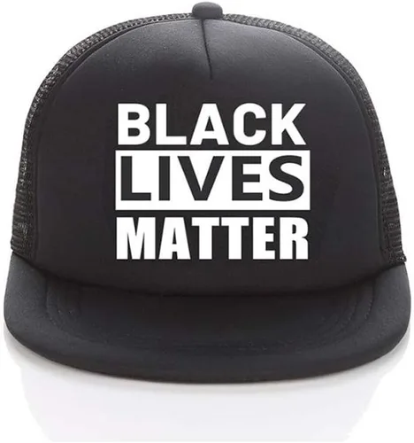 Vista 2 de Sixone BLM Black Lives Matter Snapback - Gorra de béisbol ajustable BLM de ala plana para hombres y mujeres, Negro