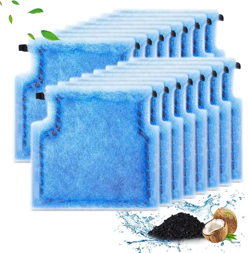 Vista 9 de Umlecoa Paquete de 8/16/32 cartuchos de filtro tamaño A compatibles con filtros MarineLand Penguin Power Filters 75 y 100 – Cartuchos de filtro