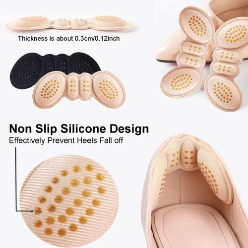Vista 4 de Almohadillas de talón para zapatos, inserciones de talón, empuñaduras de talón para mujeres y hombres, zapatos demasiado grandes, cojín de talón