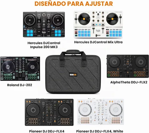 Vista 2 de Gearlux Carcasa rígida para controlador de DJ para Pioneer DDJ-FLX4