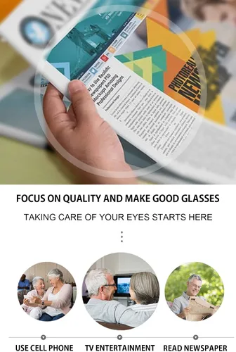 Vista 7 de VEVESMUNDO Gafas de lectura transparentes sin montura para hombres y mujeres, elegantes lectores estrechos
