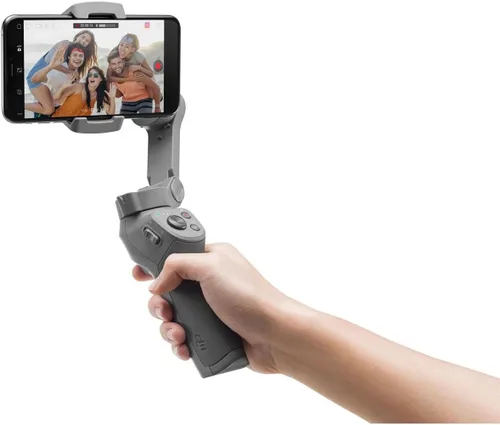 Vista 7 de DJI Osmo Mobile 3 Combo - Estabilizador de mano de 3 ejes para smartphone, cardán para vlog, youtuber, video en vivo para iPhone Android