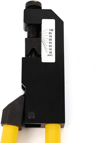 Vista 8 de Crimpadora de terminales de alta resistencia, herramienta de prensado de terminales de cable de alambre con soporte de montaje, KH-150 8-4/0 AWG