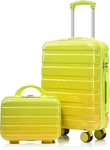 Vista 21 de Merax 3 piezas expandible ABS Hardshell equipaje Sets Spinner Wheel Maleta TSA Lock Suit Case, Apertura frontal negra, Juego de 2 piezas, Maleta