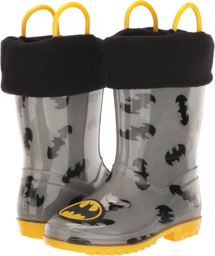 Vista 13 de DC Comics Botas de lluvia para niños Batman con forro suave extraíble para nieve