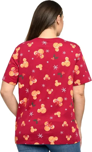Vista 2 de Disney Camiseta de talla grande para mujer, diseño de Mickey Minnie Mouse, 2x