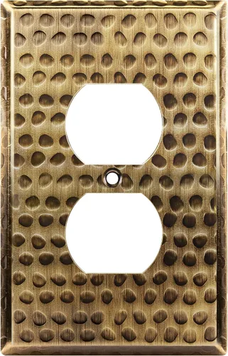 Vista 10 de LIDER Placa de pared de metal para receptáculo dúplex, cubierta de salida de acero inoxidable, resistente a la corrosión, tamaño mediano de 1
