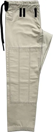 Vista 8 de Bjj Gi Jiu Jitsu - Kimonos Gi sin blanquear - Collar negro 100% algodón perl tejido 450GSM, Sin blanquear