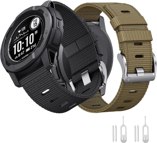 Vista 10 de Correa de repuesto para reloj Garmin Instinct Instinct 3 de 1.772 in, compatible con Garmin Instinct Solar, Tactical, Tide Esports, Sport Outdoor